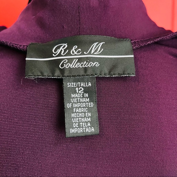 Stylish R&M Collection Purple Cardigan – Women’s Size | Elegant & Cozy - Picture 4 of 5
